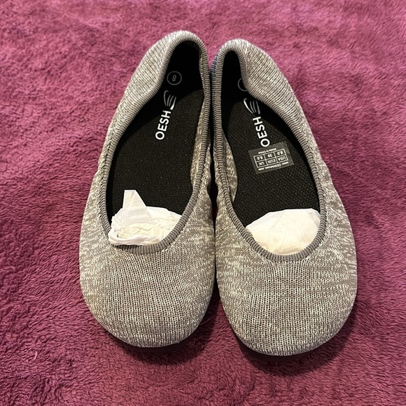 OESH women’s Dream+ Heather Gray Barefoot Flats - Picture 2 of 5